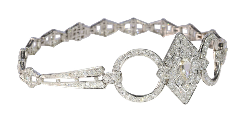 Collier Collier de chien diamants Art Déco 58 Facettes 23023-0064