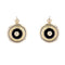 Boucles d'oreilles Boucles d'oreilles anciennes rondes onyx et perles d'or 58 Facettes 22-399A