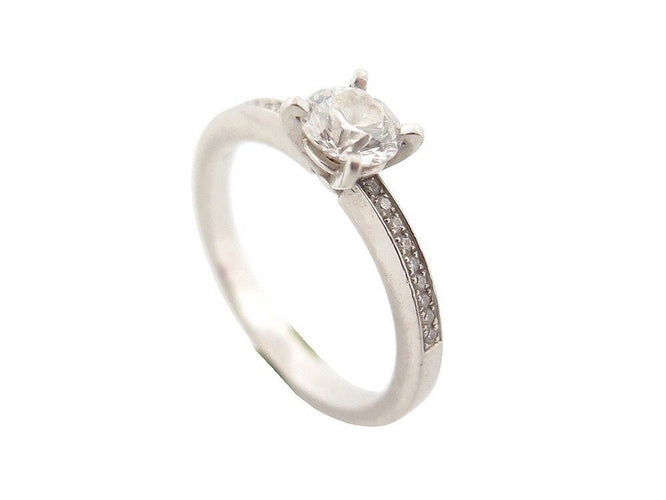 Bague 50 bague solitaire CHOPARD 829074-9006 for ever t50 en platine diamants 0.5ct 58 Facettes 250047