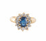 Bague BAGUE FLEUR, SAPHIR & DIAMANTS 58 Facettes BO/220141