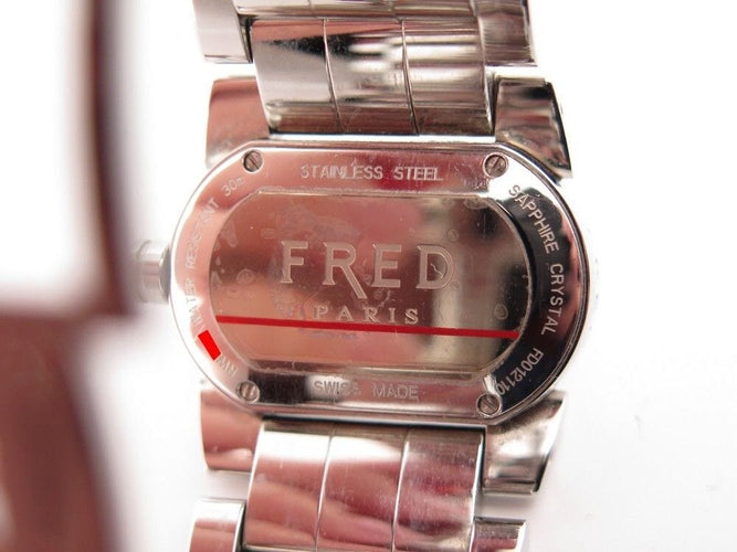Montre montre FRED move one 32 mm acier palladie quartz 58 Facettes 258129