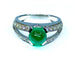 Bague 52 Bague émeraude cabochon diamants 58 Facettes AB250