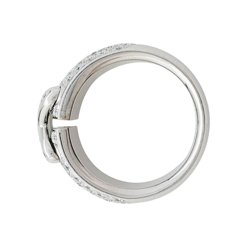 Bague 51 Bague Chaumet en or blanc modèle "Liens", diamants. 58 Facettes 31145