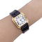 Montre Montre Cartier, "Ceinture", or jaune, cuir. 58 Facettes 33487