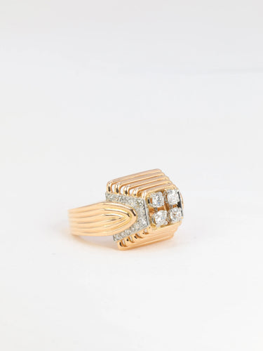 Bague Bague en or jaune, diamants 58 Facettes 546