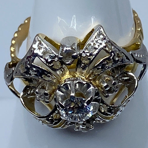 Bague Bague style Napoléon lll , Diamants 58 Facettes