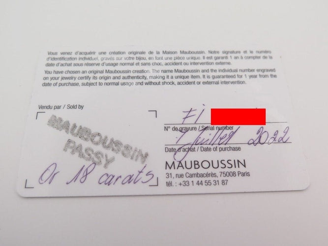 Boucles d'oreilles boucles d'oreilles MAUBOUSSIN le premier jour or jaune 18k diamants 58 Facettes 250585