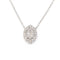 Collier Collier marquise diamants or blanc 58 Facettes