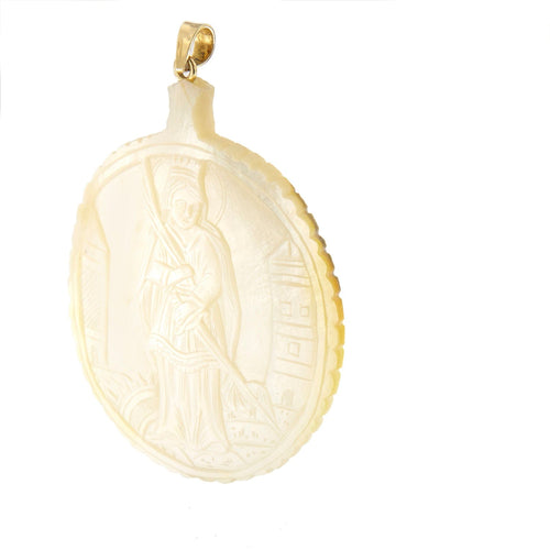 Pendentif Pendentif nacre sculptée 58 Facettes 25488-1