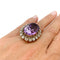 Bague 53 Bague en or et argent début du XX eme siècle, améthyste et diamants. 58 Facettes 31774