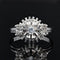 Bague 53 Bague saphirs blancs rétro 58 Facettes 19-521B
