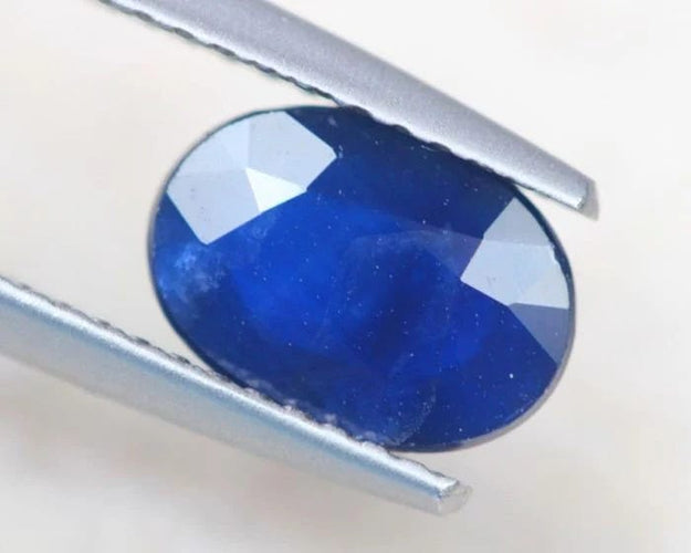 Gemstone Saphir bleu chauffé non traité 1.58cts 58 Facettes 290