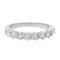 Bague 46 Bague Demi alliance Or blanc Diamant 58 Facettes 2107266CN