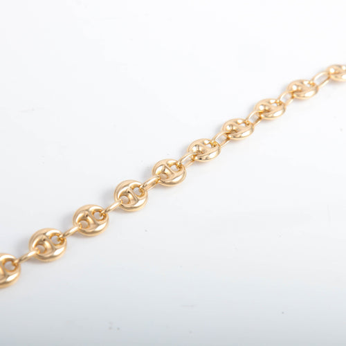 Bracelet BRACELET OR JAUNE MALLE GRAIN DE CAFE 58 Facettes LP 931