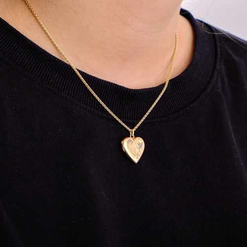 Pendentif Pendentif Cœur Porte-Photo Ancien 58 Facettes