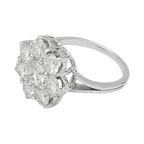 Bague 52 Bague Marguerite diamants en or blanc. 58 Facettes 31898