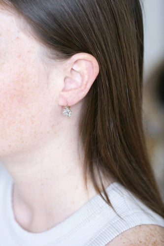 Boucles d'oreilles Boucles d'oreilles Or jaune, Platine, Diamants 58 Facettes