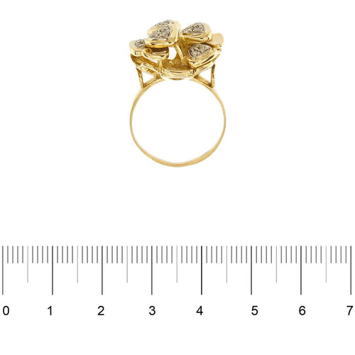 Bague 54 Bague fleur diamants 58 Facettes 31805