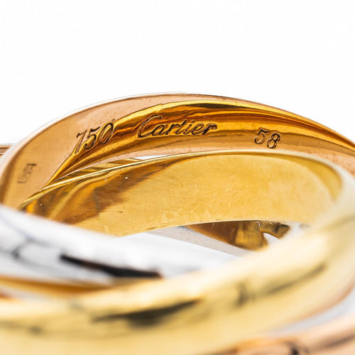 Bague 58 Cartier Bague Alliance Trinity Or jaune 58 Facettes 2622458CN