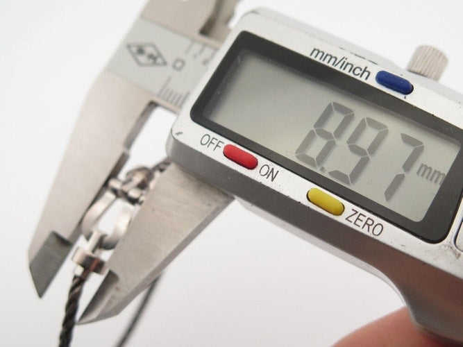 Bracelet bracelet FRED force 10 mm or blanc 18k + cable acier anthracite 58 Facettes 254692