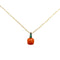 Collier Collier Pomellato, "Capri", or rose, corail, tsavorites. 58 Facettes 30912