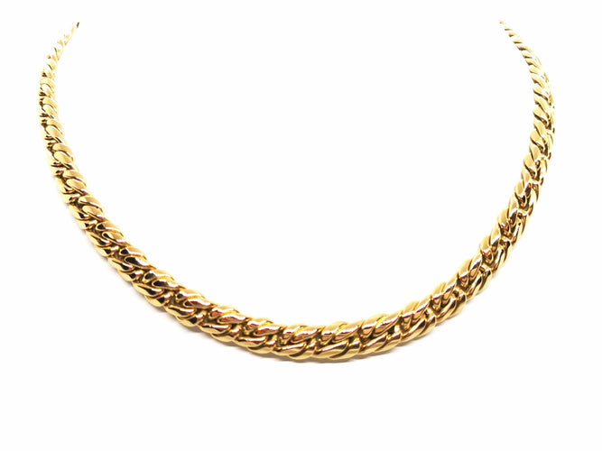 Collier Collier Maille haricot Or jaune 58 Facettes 1628831CN