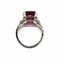 Bague Bague en Or blanc, rubellite & diamants 58 Facettes