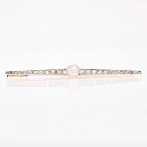 Broche Broche ancienne Charles Templier Perle fine et diamants 58 Facettes 22-510