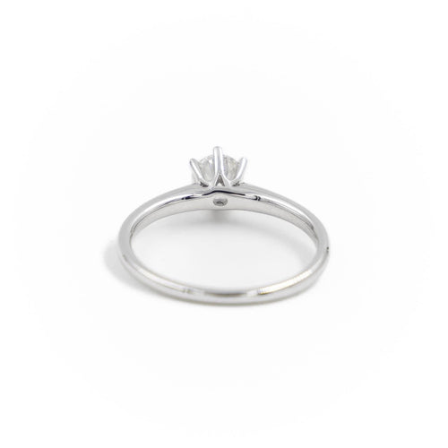 Bague 54 Bague Solitaire Or blanc Diamant 58 Facettes 2231639CN
