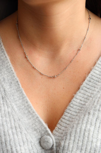 Collier Collier Or blanc 58 Facettes 2360825CN