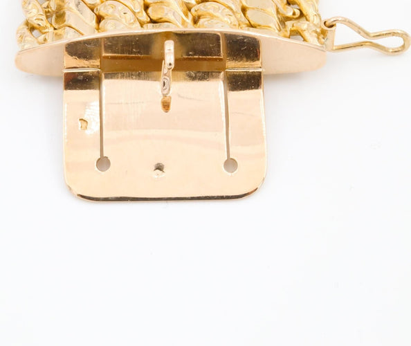 Bracelet Bracelet Maille plate Or jaune 58 Facettes 1692607CN