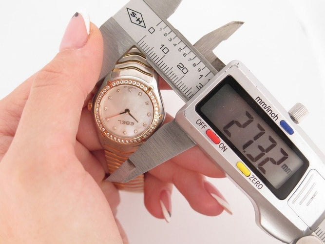 Montre montre EBEL classic wave sport 27 mm quartz diamants 58 Facettes 258008