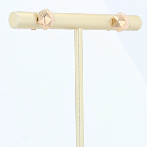 Boucles d'oreilles Clous d'oreille facettes or rose 58 Facettes 19-456L