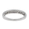 Bague 54 Bague Demi alliance Or blanc Diamant 58 Facettes 2718333CN