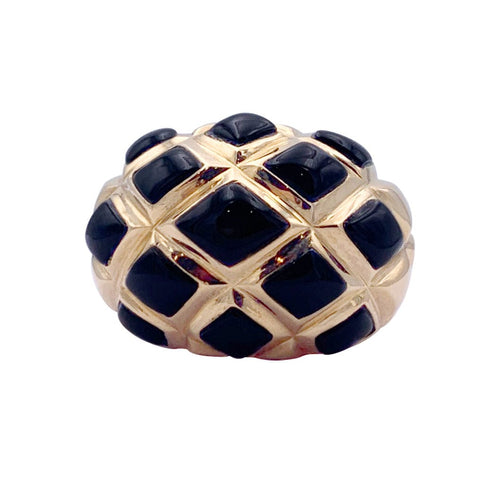 Bague 53 Bague Chanel, or jaune, onyx. 58 Facettes 32937