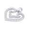 Pendentif Pendentif O.J. Perrin, "Coeur Légende", or blanc, diamants. 58 Facettes 32886