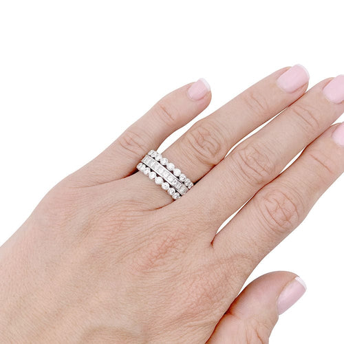 Bague 52 Bague Cartier, platine, diamants. 58 Facettes 33139