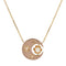 Collier Collier en or et son motif en croissant de lune 58 Facettes 22-367