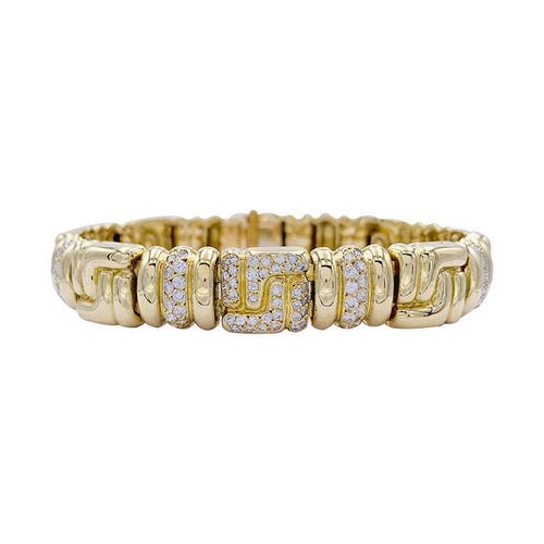 Bracelet Bracelet Boucheron, or jaune, diamants. 58 Facettes 32290