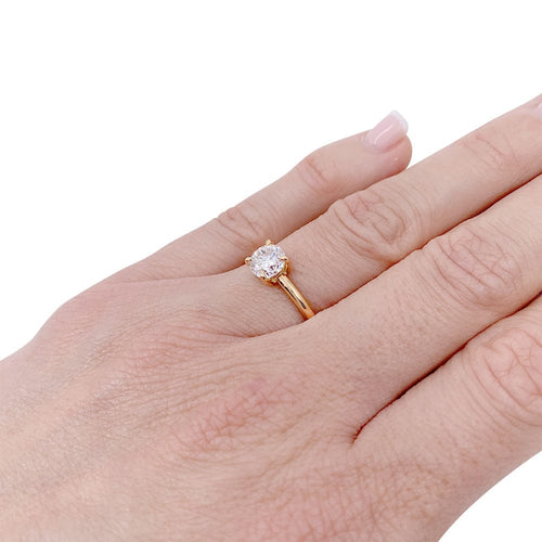Bague 50 Solitaire Cartier, 1895, or jaune, diamant. 58 Facettes 32473