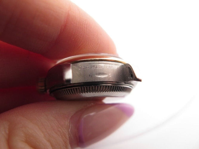 Montre montre ROLEX lady datejust automatique 26 mm or & acier +boite 58 Facettes 253988