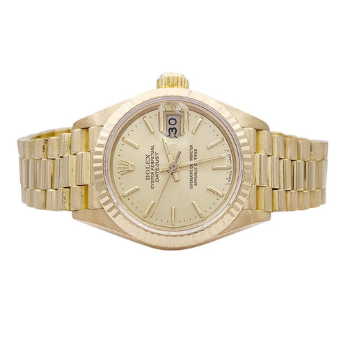 Montre Montre Rolex, "Oyster Perpetual Datejust", or jaune. 58 Facettes 33019