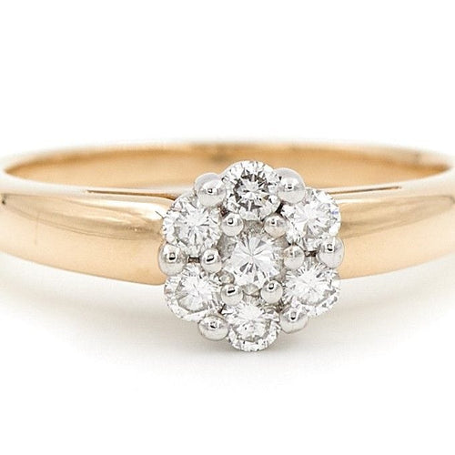 Bague 51 Bague Marguerite Or jaune Diamant 58 Facettes 1925953CN