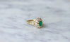 Bague Bague marguerite vintage émeraude et diamants 58 Facettes