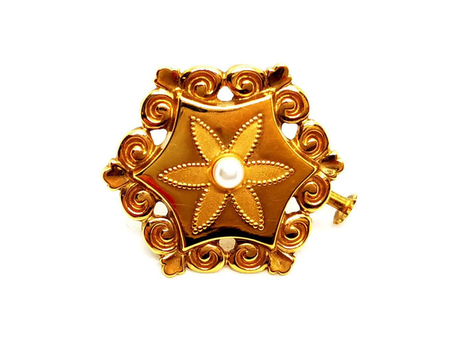 Broche Broche Or jaune Perle 58 Facettes 1180577CD