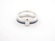 Bague 55 bague POMELLATO together double bague or blanc 18k saphir 58 Facettes 254410