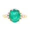 Bague 55 Bague Or Jaune, Emeraude et Diamants 58 Facettes 61600013