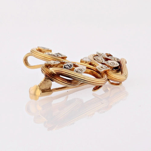 Broche Broche-pendentif Art Nouveau diamants et demi-perle fine 58 Facettes CVBR42