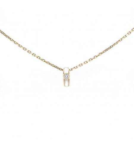 Collier Jaune / Jaune Collier "Sautoir" MAUBOUSSIN Nacre Diamant 58 Facettes R200088