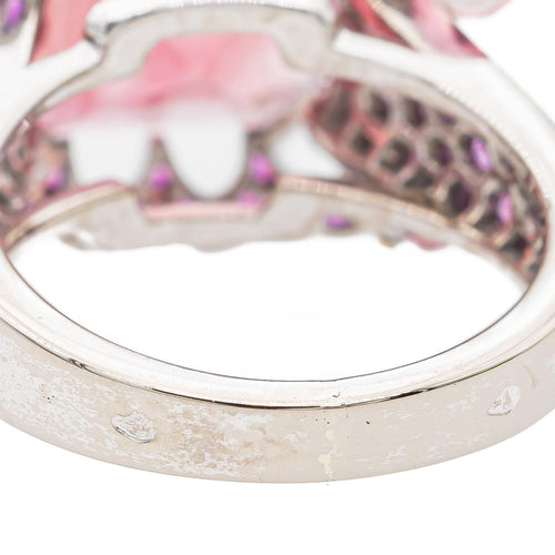 Bague 52 Boucheron Bague Cocktail Or blanc Tourmaline 58 Facettes 2303814CN